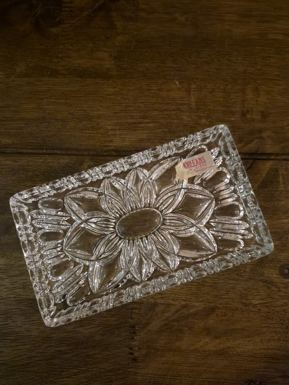 Vintage Vanity Tray - Authentic Crystal - Norleans